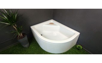Душовий піддон глибокий з акрилу New Trendy New Maxima 120x85x41 см L, з місцем для сидіння, лівосторонній (B-0378)