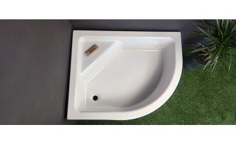 Душовий піддон глибокий з акрилу New Trendy New Maxima 120x85x41 см L, з місцем для сидіння, лівосторонній (B-0378)