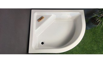 Душовий піддон глибокий з акрилу New Trendy New Maxima 120x85x41 см L, з місцем для сидіння, лівосторонній (B-0378)
