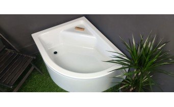 Душовий піддон глибокий з акрилу New Trendy New Maxima 120x85x41 см L, з місцем для сидіння, лівосторонній (B-0378)