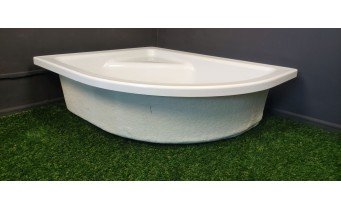 Душовий піддон глибокий з акрилу New Trendy New Maxima 120x85x41 см L, з місцем для сидіння, лівосторонній (B-0378)