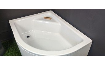 Душовий піддон глибокий з акрилу New Trendy New Maxima 120x85x41 см L, з місцем для сидіння, лівосторонній (B-0378)
