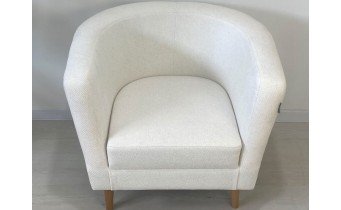 Крісло не розкладне м'яке Осло 1200 / Oslo 1200 Beige / Молочний, колір та тканину можна обрати