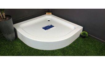 Душовий піддон акриловий, напівкруглий Besco Alex 70x70 см (BAA-70)