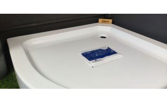 Душовий піддон акриловий, напівкруглий Besco Alex 70x70 см (BAA-70)
