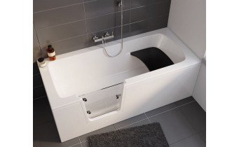 Ванна з дверцятами Polimat VOVO 140х70 см + ніжки, для людей з обмежиними можливостями, похилого віку, інвалідів (00276) Ванна з дверцятами Polimat VOVO 140х70 см + ніжки, для людей з обмежиними можливостями, похилого віку, інвалідів (00276)