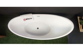 Ванна акрилова окремостояча Polimat ZOE 180х80 см, біла  глянцева + ніжки (00256)