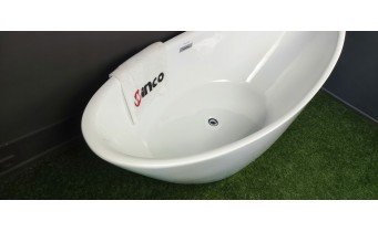 Ванна акрилова окремостояча Polimat ZOE 180х80 см, біла  глянцева + ніжки (00256)