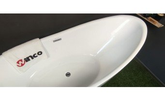 Ванна акрилова окремостояча Polimat ZOE 180х80 см, біла  глянцева + ніжки (00256)