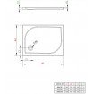 Душовий піддон прямокутний Radaway Delos D 80x75x4,5 см, білий (4D87545-02) Душовий піддон прямокутний Radaway Delos D 80x75x4,5 см, білий (4D87545-02)