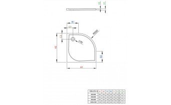 Душовий піддон Radaway Delos A 80x80x4,5 см, білий (SDA0808-01)