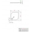 Душовий піддон Radaway DELOS C 100x100x5,5 см, білий (SDC1010-01) Душовий піддон Radaway DELOS C 100x100x5,5 см, білий (SDC1010-01)
