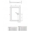 Душовий піддон прямокутний Radaway Doros D 100x80 см, білий (SDRD1080-01) Душовий піддон прямокутний Radaway Doros D 100x80 см, білий (SDRD1080-01)