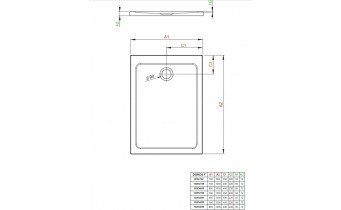 Душовий піддон прямокутний Radaway Doros F 120x90 см, білий (SDRF1290-01)