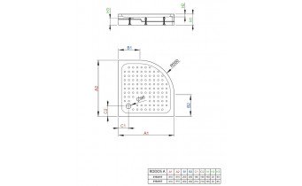 Душовий піддон Radaway Rodos A Compact 80x80x16,5 см, білий (4P88155-03)