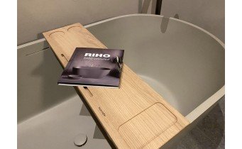 Окремостояча кам'яна ванна Riho Bilbao 169x80 см, колір гальково сірий беж, матова в кольорі RAL 080 70 05 (B118001106)