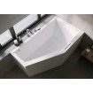 Акрилова ванна Riho Geta Plug & Play 160x90 L, асиметрична з ручкою + ніжки, ванна та панель суцільнолиті (BD47005)