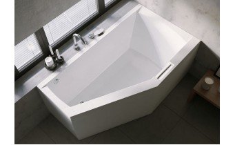 Акрилова ванна Riho Geta Plug & Play 170x90 L, асиметрична з ручкою + ніжки, ванна та панель суцільнолиті (BD49005) Акрилова ванна Riho Geta Plug & Play 170x90 L, асиметрична з ручкою + ніжки, ванна та панель суцільнолиті (BD49005)