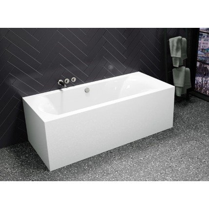 Акрилова ванна суцільнолита з панеллю Riho Linares Plug & Play 200x90 см L, Лівостороння, пряма, корпус інтегрований у ванну без видимих ​​стиків (BD60005) 