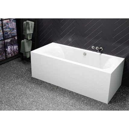 Акрилова ванна суцільнолита з панеллю Riho Linares Plug & Play 200x90 см R, правостороння, пряма корпус інтегрований у ванну без видимих ​​стиків (BD59005)