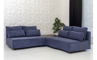 Диван з модулів, модульний Рояль / Royal 302x112 см, столик із шухлядою, можна змінити розміри, обрати колір тканини (FAB1035)