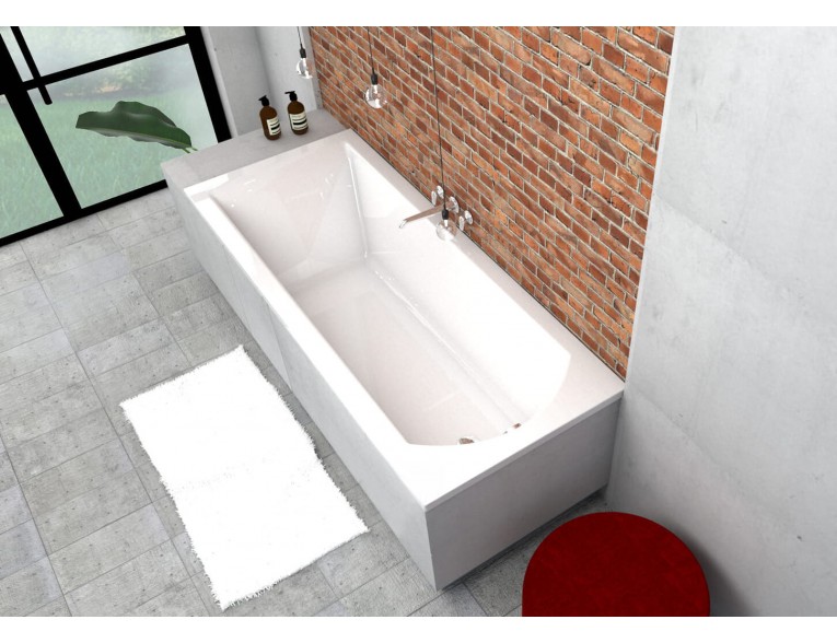 Ванна акрилова Besco Shea Slim 150x70, пряма, торець бортика 15 мм (WAS-150-SL)