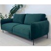 Диван прямий нерозкладний Сіетл / Siettle 170x90 см, для офісу, кухні, прихожі, очікування, колір смарагдовий - зелений (колір можна змінити)