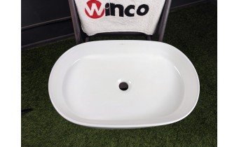 Овальний умивальник на стільницю Mexen Celia 60x38 см, Білий глянцевий
