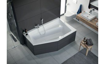 Ванна акрилова асиметрична Excellent Vesper 160x100 см, Правостороння (WAEX.VEP16WH) Ванна акрилова асиметрична Excellent Vesper 160x100 см, Правостороння (WAEX.VEP16WH)