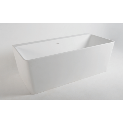 Окремостояча кам'яна ванна Volle Solid Surface 165x80 з донним клапаном (12-40-051)