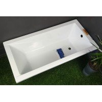 Ванна акрилова маленька Besco Modern / Модерн 120x70 см, пряма, класична, сучасна з  практичною формою, малого розміру (WAM-120-MO)