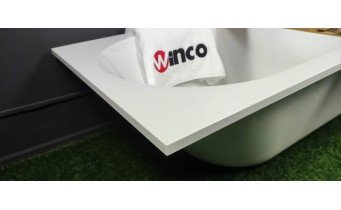 Ванна кварилова Villeroy&Boch Oberon / Оберон 170x70 см, КВАРИЛ + ніжки, фреза для вирізу переливу в комплекті (UBQ177OBE2V-01)