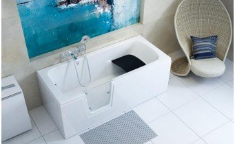 Ванна з дверцятами акрилова Polimat Vovo 150x75 см, + ніжки, для людей з обмежиними можливостями, похилого віку, інвалідів (00484) Ванна з дверцятами акрилова Polimat Vovo 150x75 см, + ніжки, для людей з обмежиними можливостями, похилого віку, інвалідів (00484)