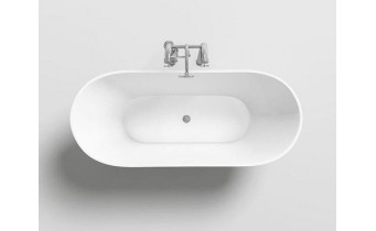 Окремостояча акрилова ванна Rea Silvano 170x80 з сифоном click / clack (REA-W0105)