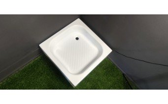 Душовий піддон глибокий акриловий, квадратний Polimat Karen 70x70x29.5 см (00207)