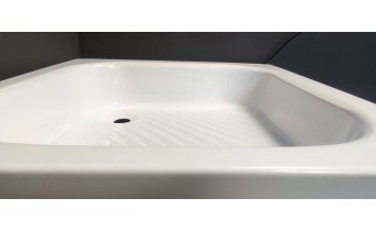 Душовий піддон глибокий акриловий, квадратний Polimat Karen 70x70x29.5 см (00207)
