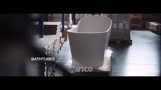 Окремостояча ванна Dremex Cozy 170, мармур з покриттям Gelcoat