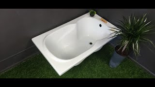 Пряма акрилова ванна Besco Majka Nova 120x70, 140x70, 150x70, 160x70, 170x70 см