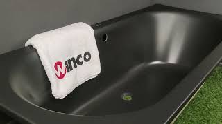 Ванна акрилова пряма Excellent Oceana Slim 180x80 см, чорна матова, під забудову, winco, чорна ванна