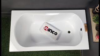 Ванна акрилова Besco Aria пряма, купити пряму акриловув ванну, інтернет магазин сантехніки вінко
