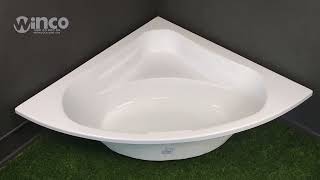 Кутова акрилова ванна Besco Mia 120x120, 130x130, 140x140 см